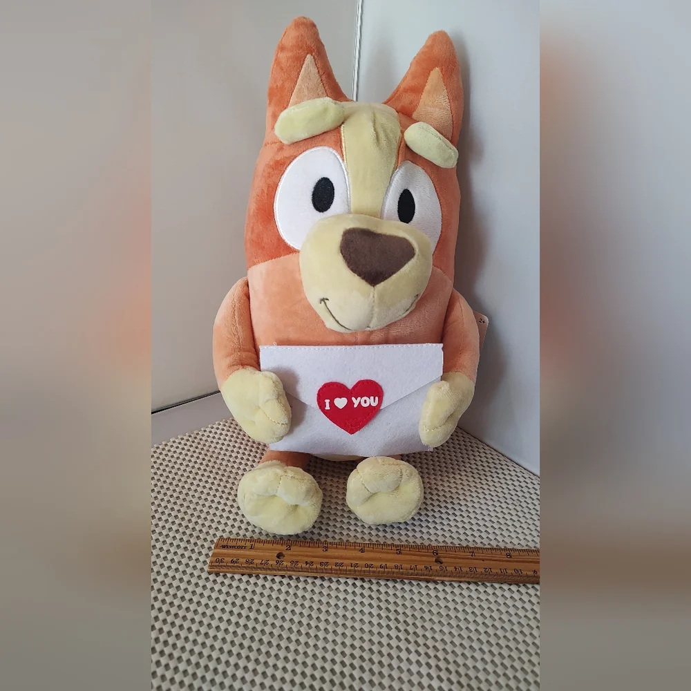 Bingo Valentine's Day Envelope Plush NWT Bingo Cartoon